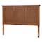 Baxton Studio Alarice Classic and Traditional Ash Walnut Finished Wood Queen Size Headboard 232-12881-ZORO - alternate 1